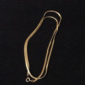 Long Gold Tone Necklace